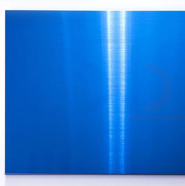 Синий нержавеющий лист 0.5x1000x2000 мм AISI 201 ТУ