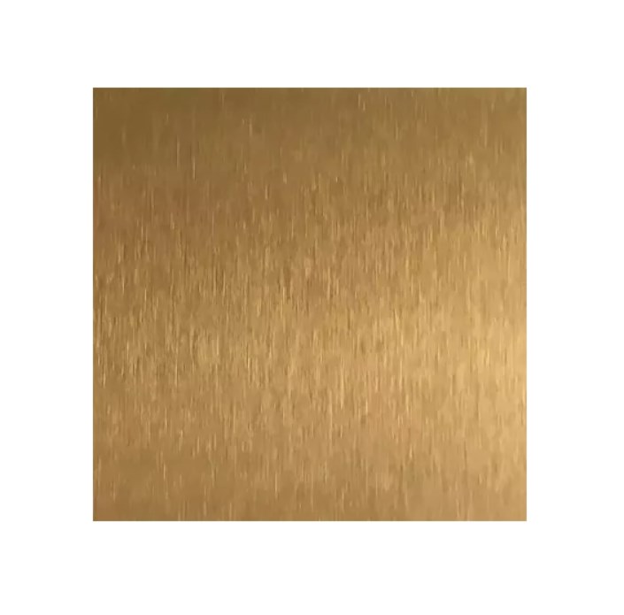 Золотой нержавеющий лист с покрытием нитрид титана 1000x2000x0.9 мм AISI 304 ТУ